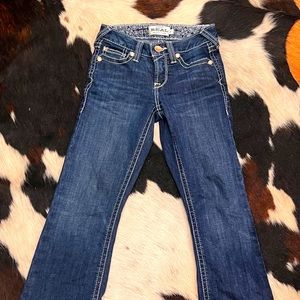 Girl's size 8 Ariat Trouser Mid Rise Stretch Ella Wide Leg Jean